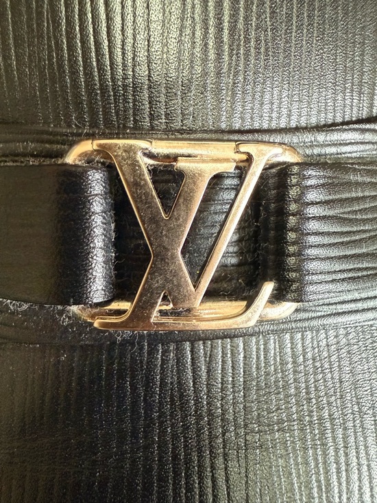 Louis Vuitton Black Leather LV Logo Slip-On Loafers - Picture 4 of 10